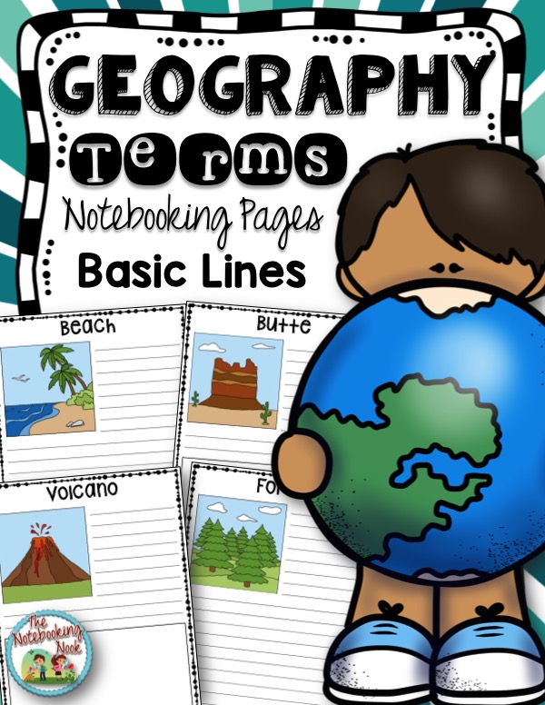 New Geography Terms Notebooking Pages & Bundle – Notebooking Nook