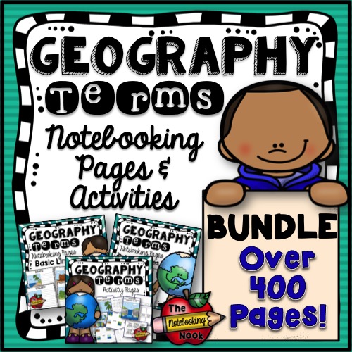 Geography Terms Bundle – The Notebooking Nook